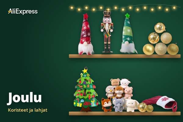 AliExpress: Joulukoristeet ja -lahjat