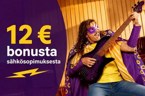 Oomi Energia: 12 € bonusta sähkösopimuksesta